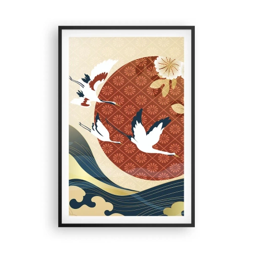 Póster en marco negro - Un cuento de hadas japonés - 61x91 cm