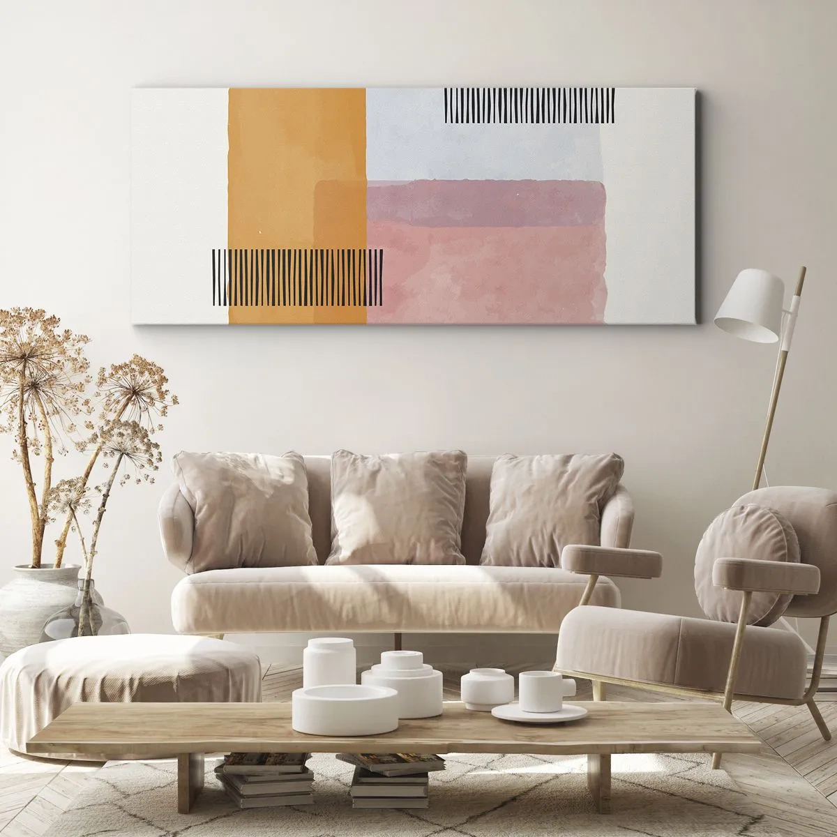 Cuadro sobre lienzo - Impresión de Imagen - La rectitud - 100x40 cm
