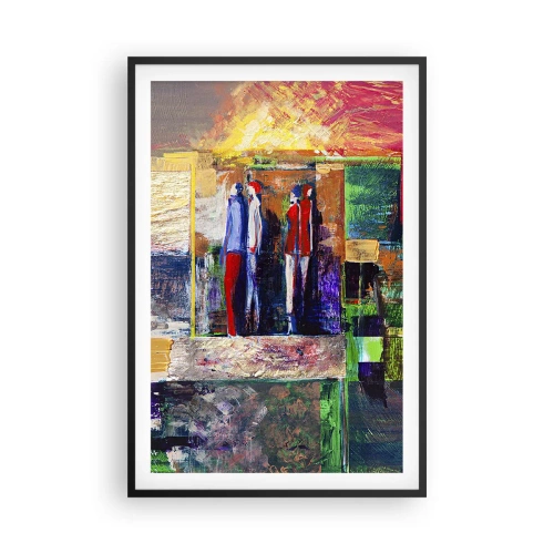 Póster en marco negro - Relaciones y emociones - 61x91 cm