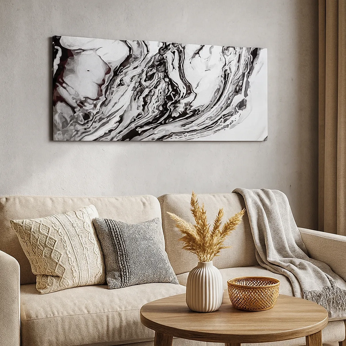 Cuadro sobre lienzo - Impresión de Imagen - Al principio existía el caos - 30x30 cm