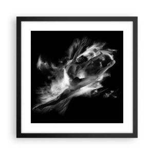 Póster en marco negro - El arte del vuelo - 40x40 cm