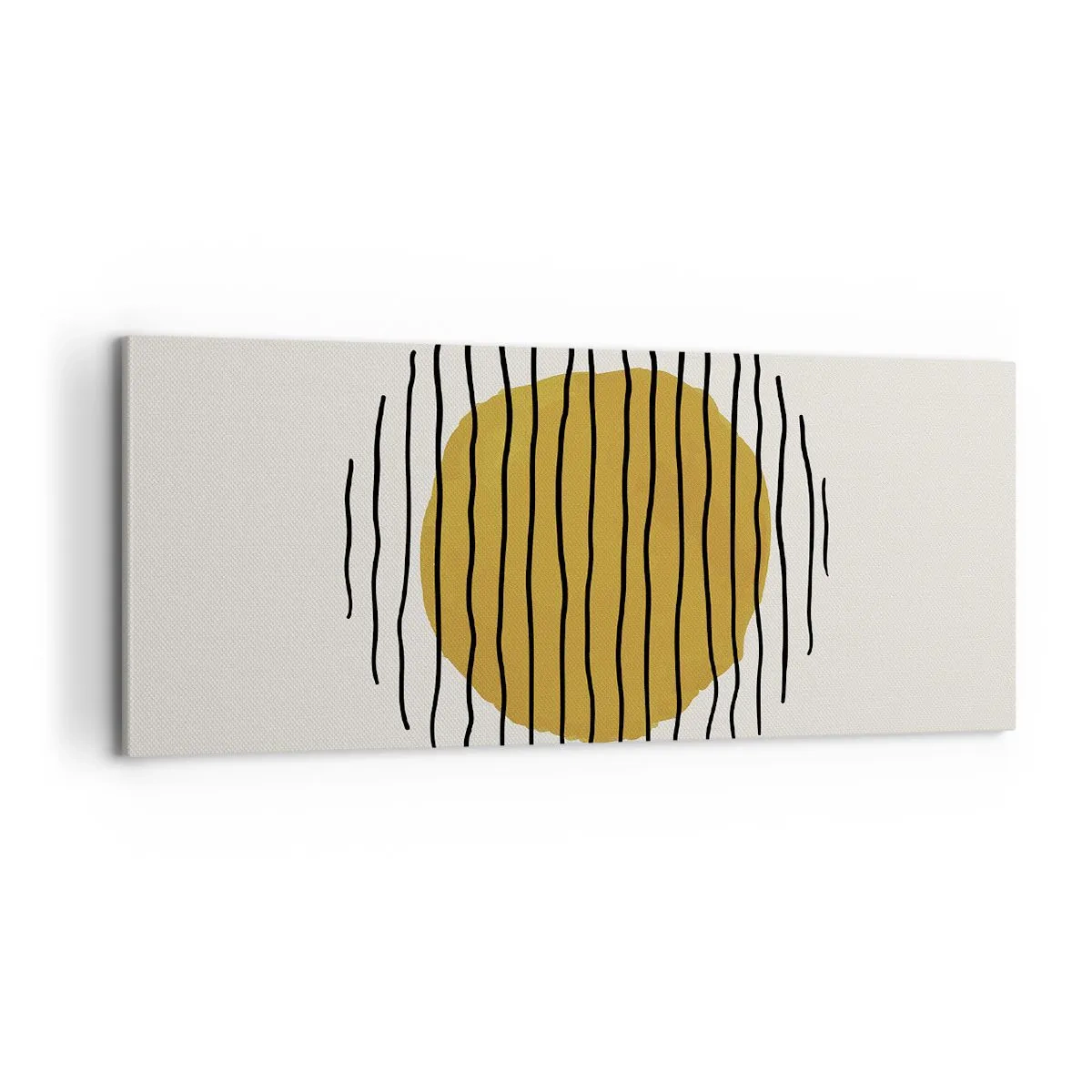 Cuadro sobre lienzo - Impresión de Imagen - Abstracción cálida - 100x40 cm