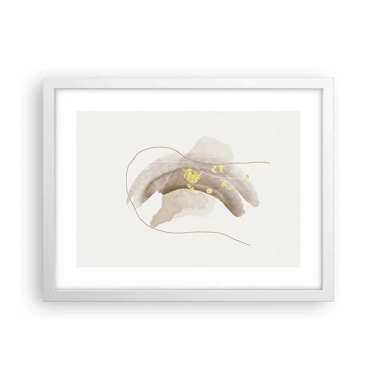 Póster en marco blanco - Encontrado en el espacio - 40x30 cm