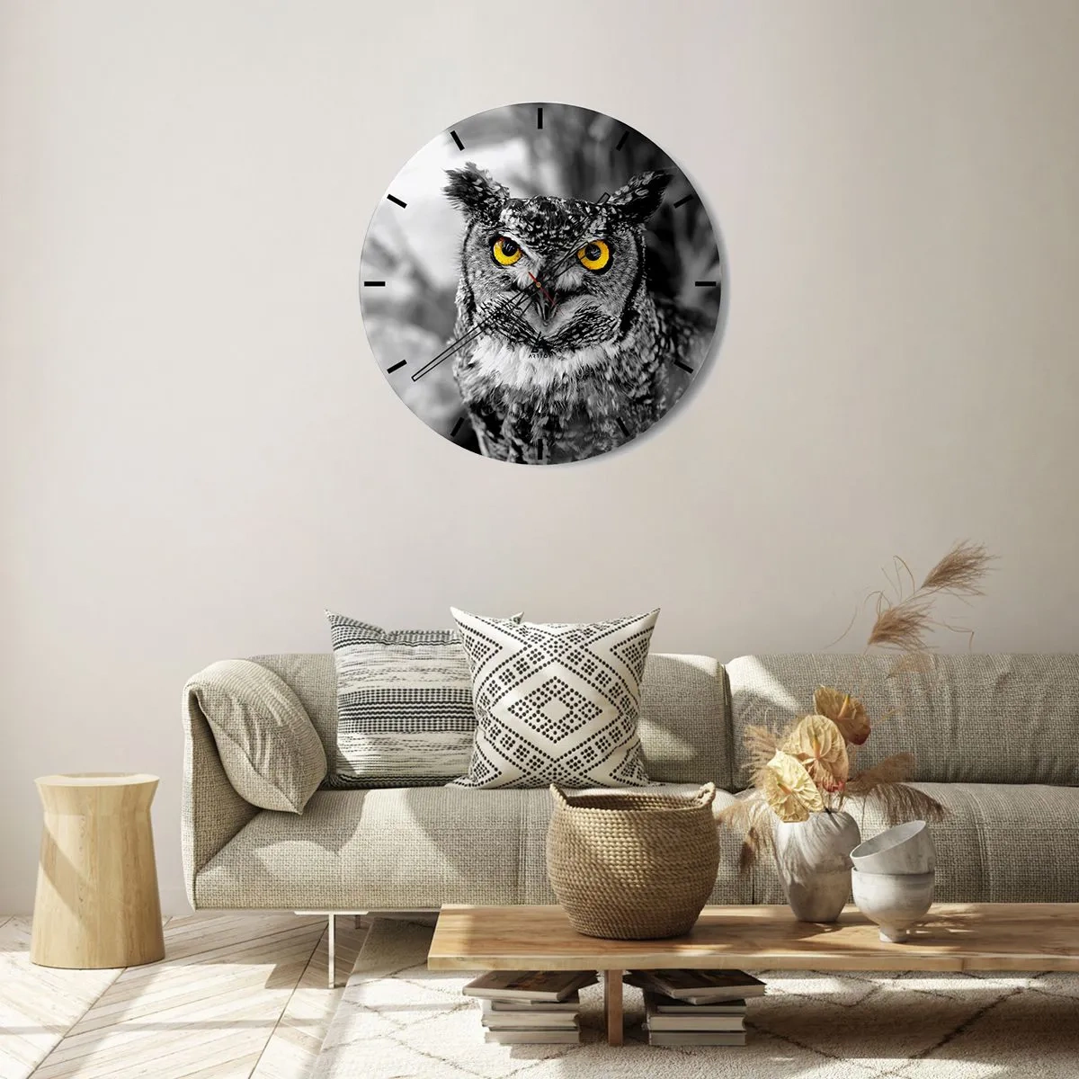 Reloj de pared - Reloj de vidrio - Nada se puede ocultar - 30x30 cm