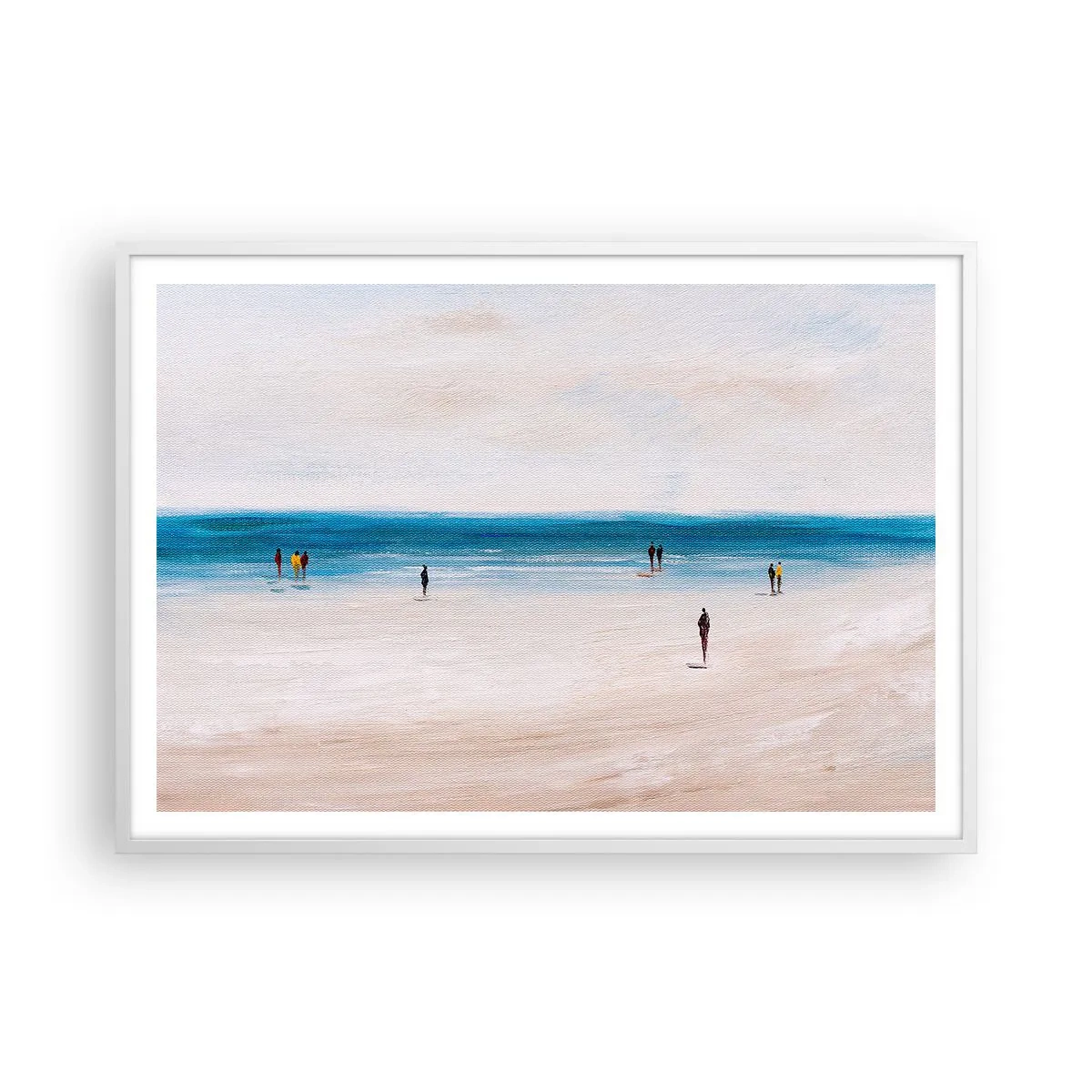 Póster en marco blanco - Necesidad natural - 100x70 cm