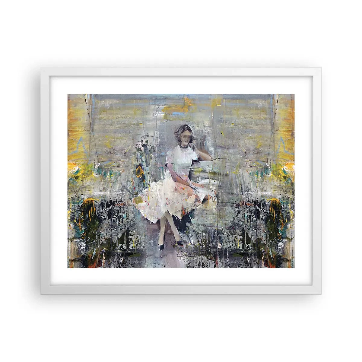 Póster en marco blanco - Clásica y moderna - 50x40 cm