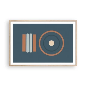 Póster en marco roble claro - La esencia de las cosas - 91x61 cm