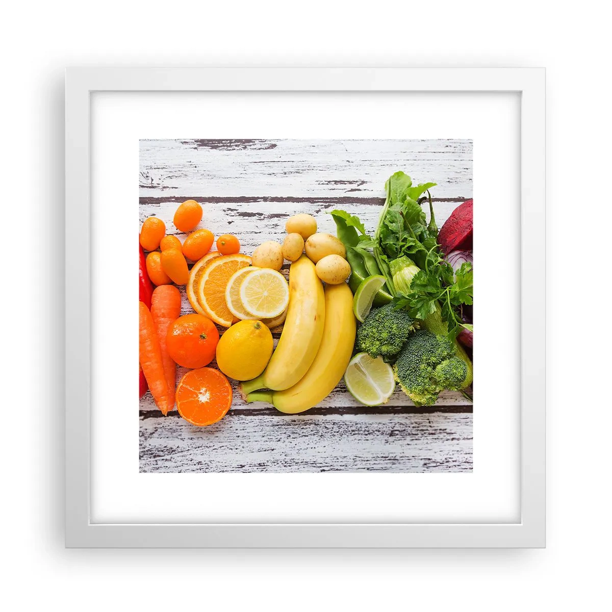 Póster en marco blanco - ¿No es suficiente? - 30x30 cm