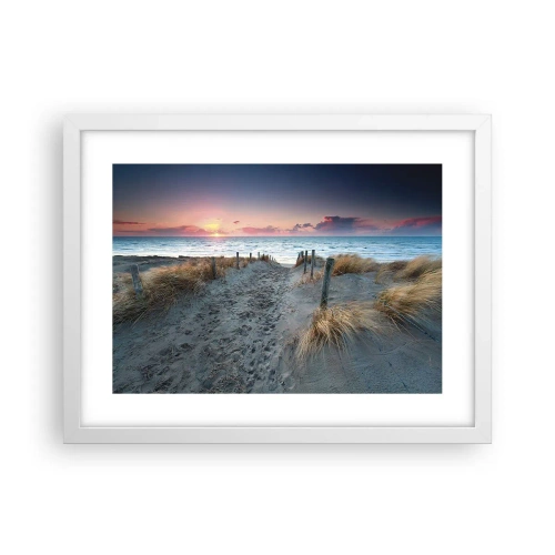 Póster en marco blanco - Se derramó un arco iris de luminosidad.... - 40x30 cm