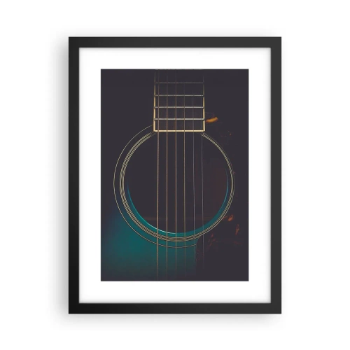 Póster en marco negro - Un momento antes de que suene - 30x40 cm