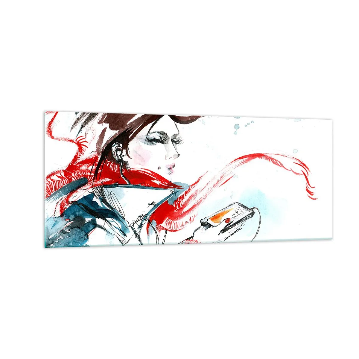 Cuadro sobre vidrio - Impresiones sobre Vidrio - Algo suena dentro de mí - 100x40 cm