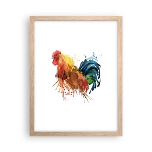 Póster en marco roble claro - Un manto real, un orgullo real - 30x40 cm