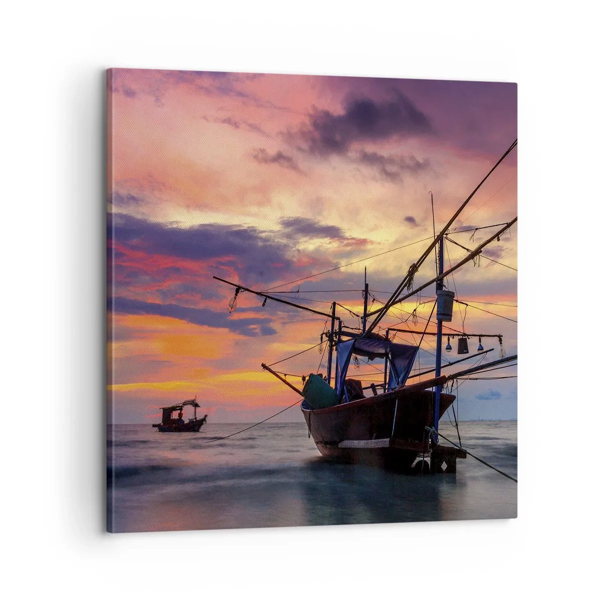 Cuadro sobre lienzo - Impresión de Imagen - Una noche exótica - 60x60 cm