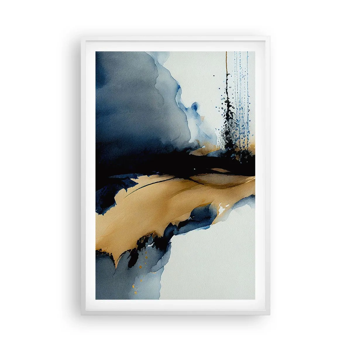 Póster en marco blanco - Tras el telón - 61x91 cm