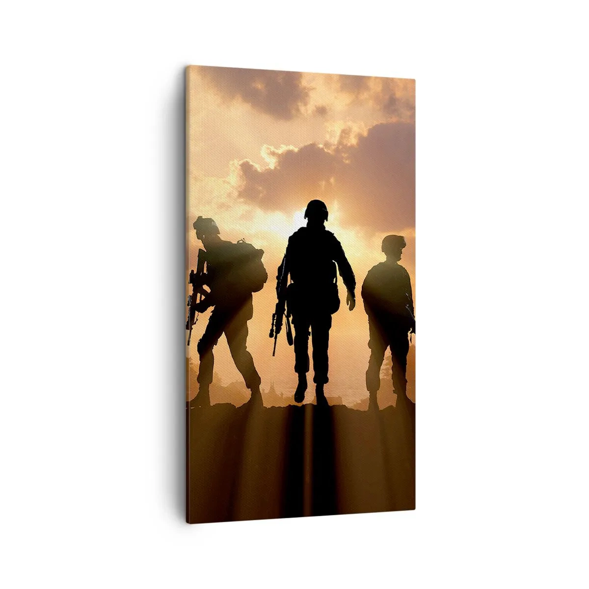 Cuadro sobre lienzo - Impresión de Imagen - Hermanos de armas - 45x80 cm