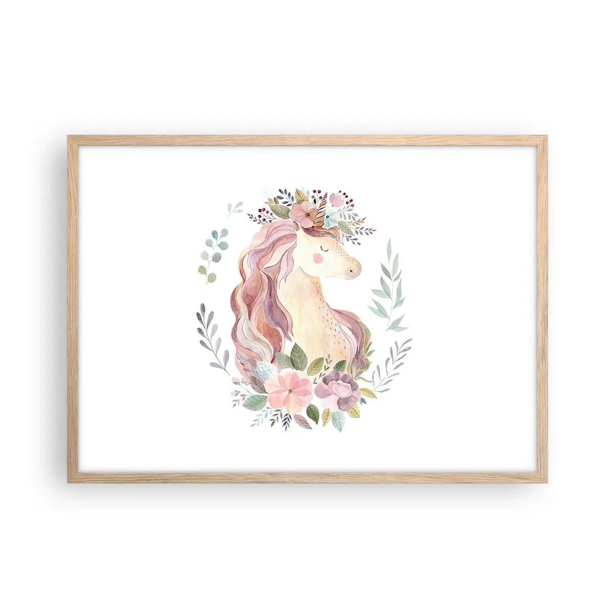 Póster en marco roble claro - Una invitación al mundo de los cuentos de hadas - 70x50 cm