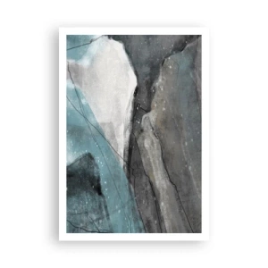 Póster - Abstracción: rocas y hielo - 70x100 cm