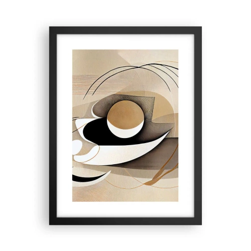 Póster en marco negro - Composición: la esencia de las cosas - 30x40 cm