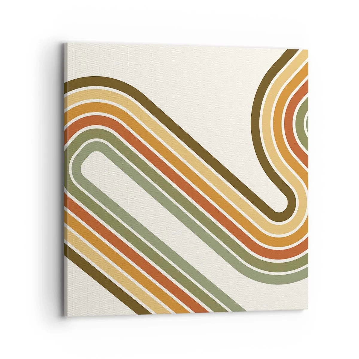 Cuadro sobre lienzo - Impresión de Imagen - Zigzagueando hasta su destino - 70x70 cm