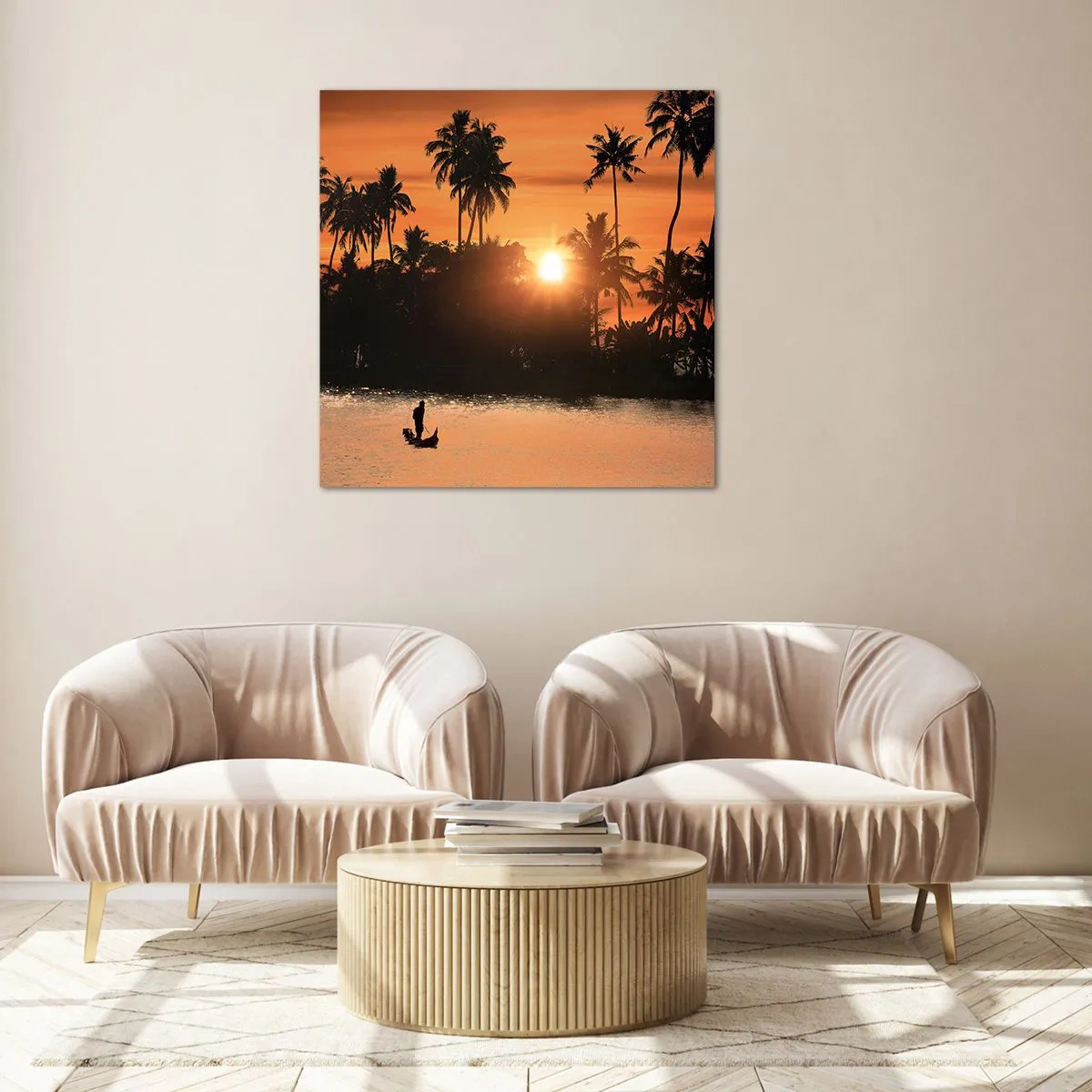 Cuadro sobre vidrio - Impresiones sobre Vidrio - Tiempo de descanso - 30x30 cm