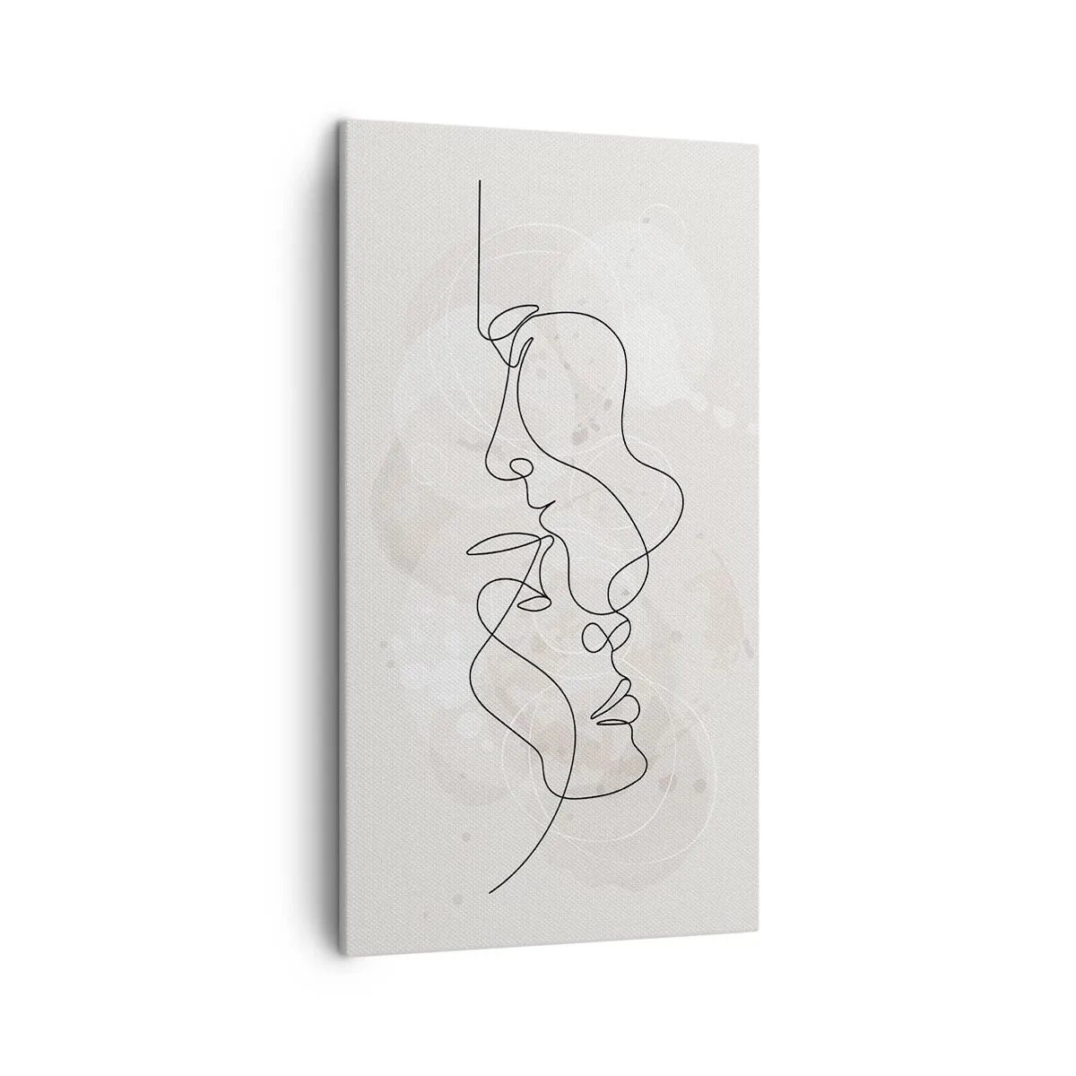 Cuadro sobre lienzo - Impresión de Imagen - En un abrazo - 45x80 cm