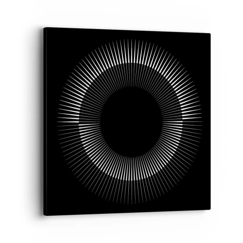 Cuadro sobre lienzo - Impresión de Imagen - Sol negro - 40x40 cm