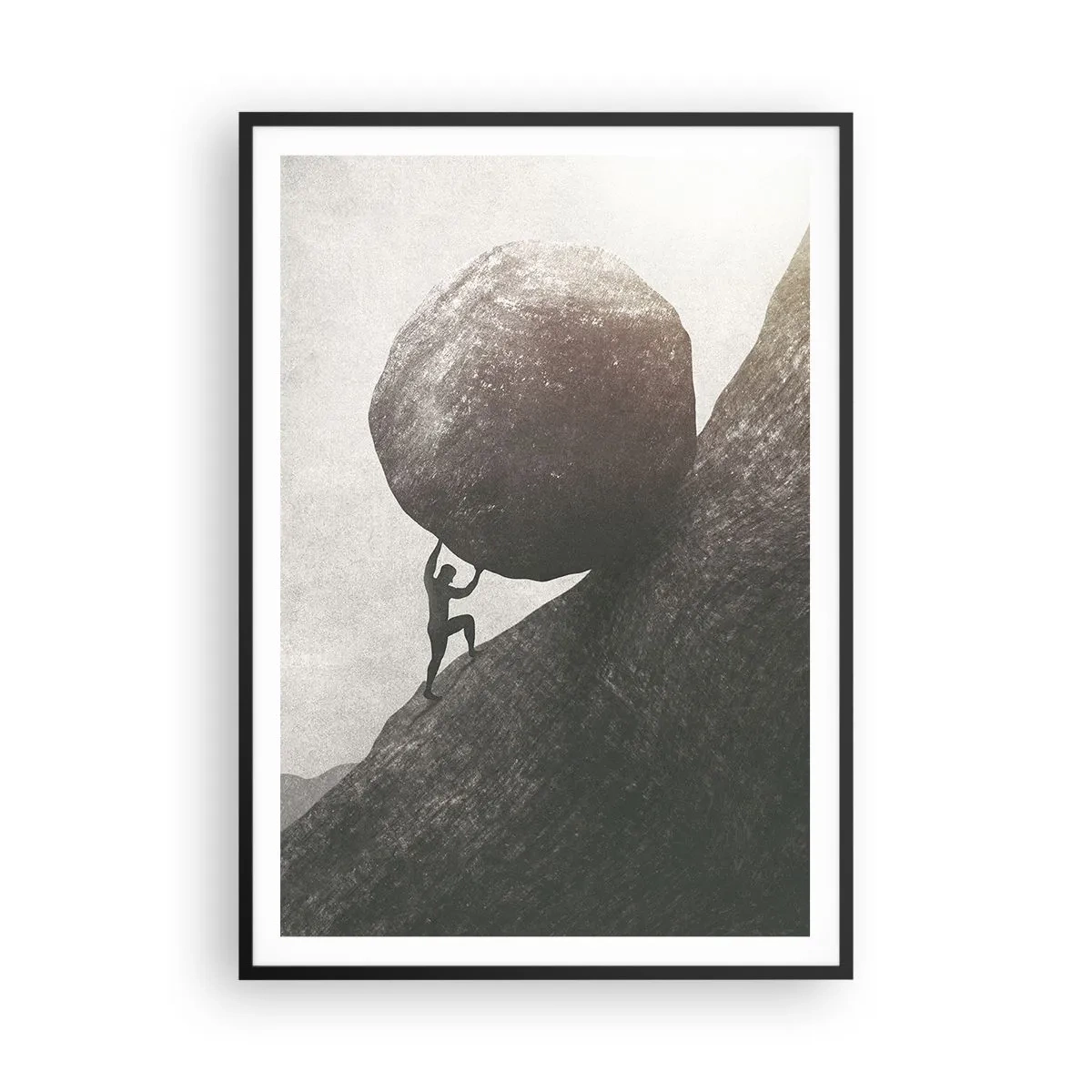 Póster en marco negro - Creo, contra toda esperanza - 70x100 cm