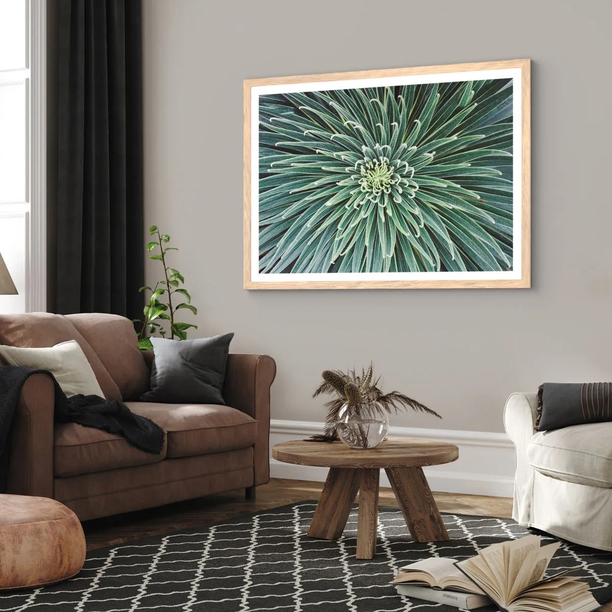 Póster en marco roble claro - El nacimiento de una estrella - 50x40 cm