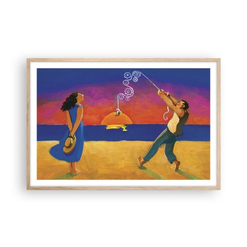 Póster en marco roble claro - Mucho más que una estrella del cielo - 91x61 cm