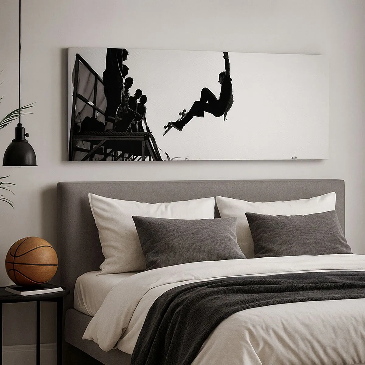 Cuadro sobre lienzo - Impresión de Imagen - Héroes y espectadores - 100x40 cm