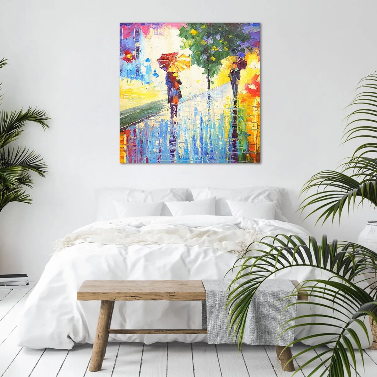 Cuadro sobre lienzo - Impresión de Imagen - Y todo está claro - 70x70 cm
