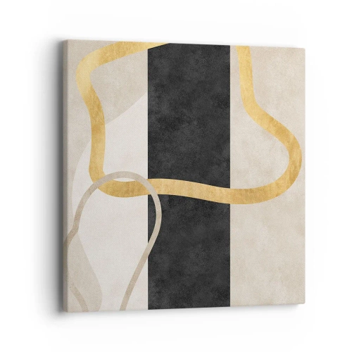 Cuadro sobre lienzo - Impresión de Imagen - Formas en bucle - 40x40 cm