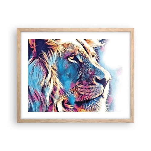 Póster en marco roble claro - La sabiduría de la naturaleza - 50x40 cm