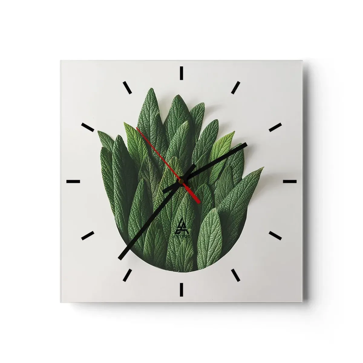 Reloj de pared - Reloj de vidrio - Curiosidad desenfrenada - 40x40 cm