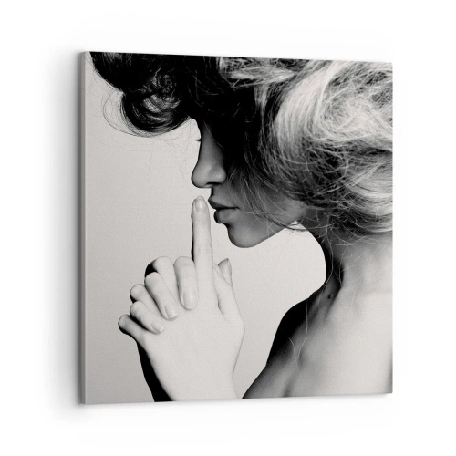 Cuadro sobre lienzo - Impresión de Imagen - Escucharme a mí misma - 60x60 cm