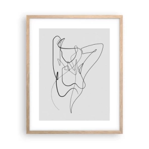 Póster en marco roble claro - Realmente, tal y como eres - 40x50 cm