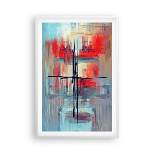 Póster en marco blanco - Paisaje en una dimensión desconocida - 61x91 cm