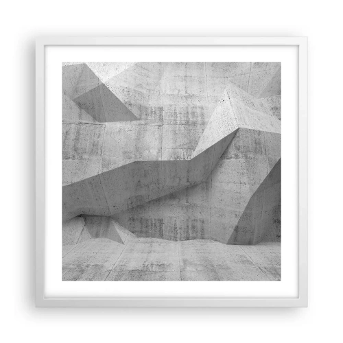 Póster en marco blanco - Un verdadero desafío - 50x50 cm