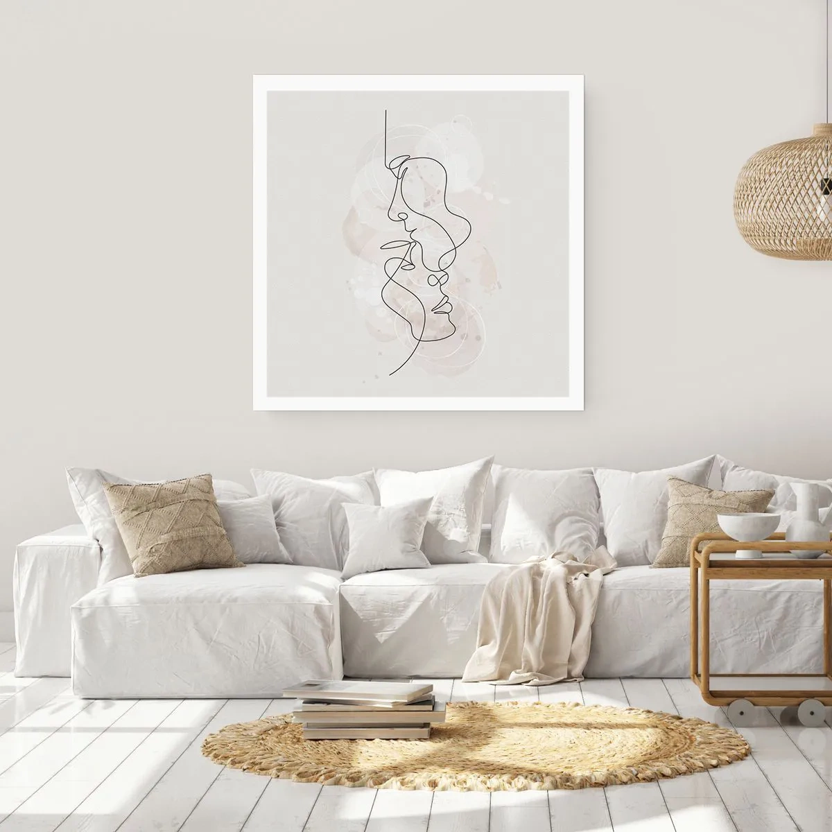 Póster - En un abrazo - 60x60 cm