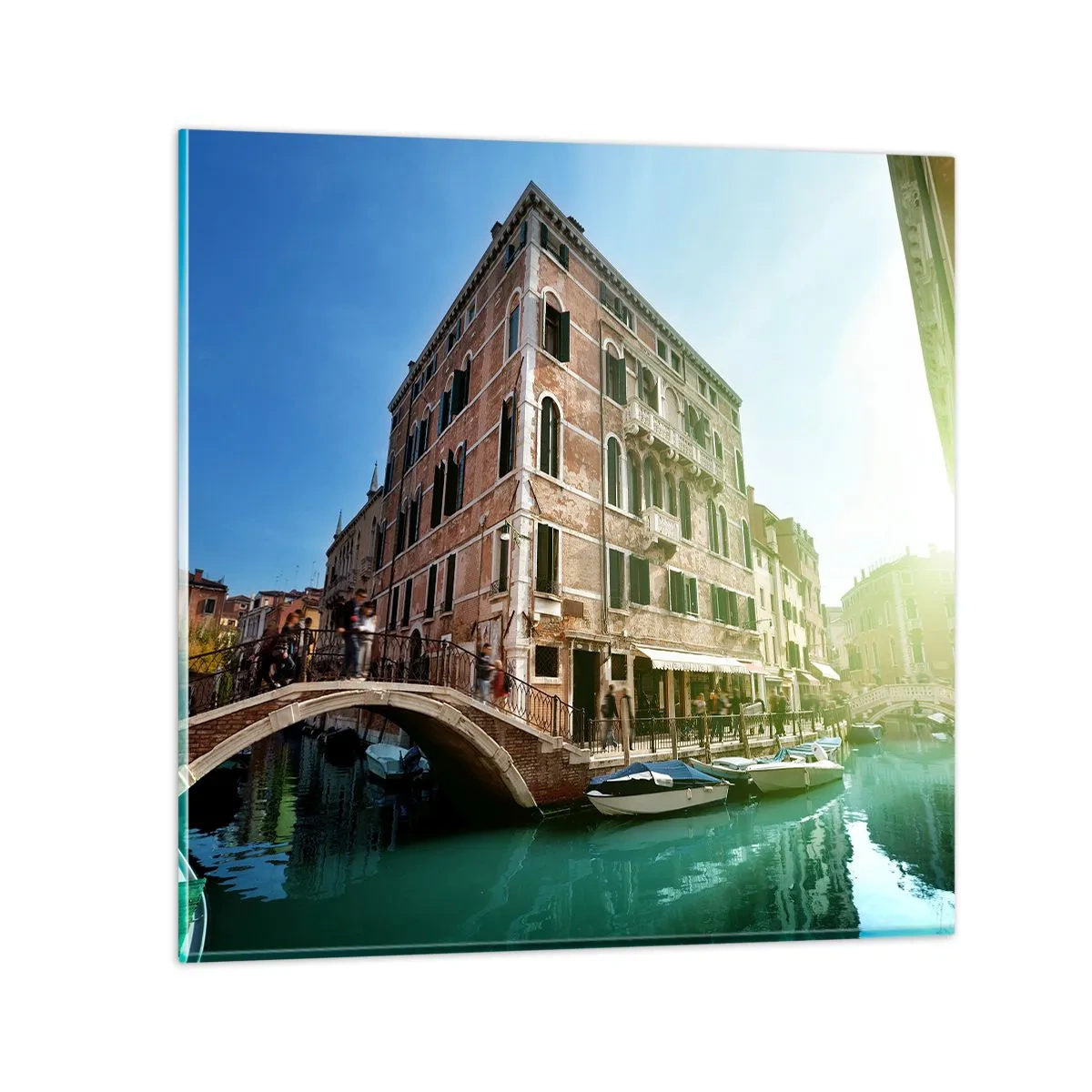 Cuadro sobre vidrio - Impresiones sobre Vidrio - Venecia - Amore Mio - 30x30 cm