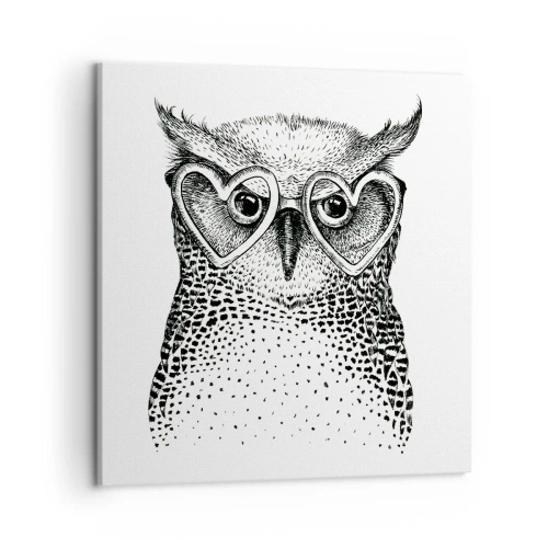 Cuadro sobre lienzo - Impresión de Imagen - Con sabiduría y amor - 50x50 cm