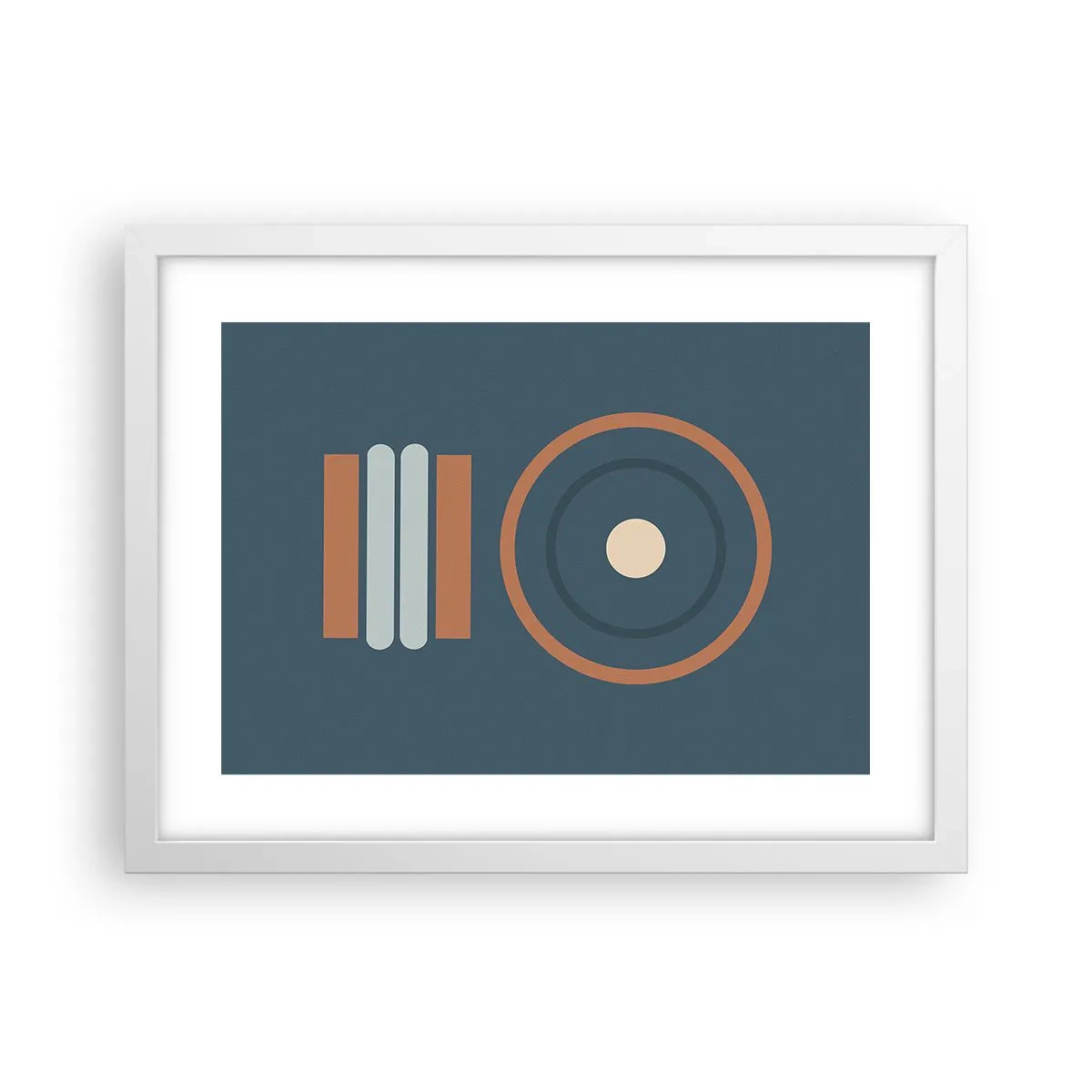 Póster en marco blanco - La esencia de las cosas - 40x30 cm