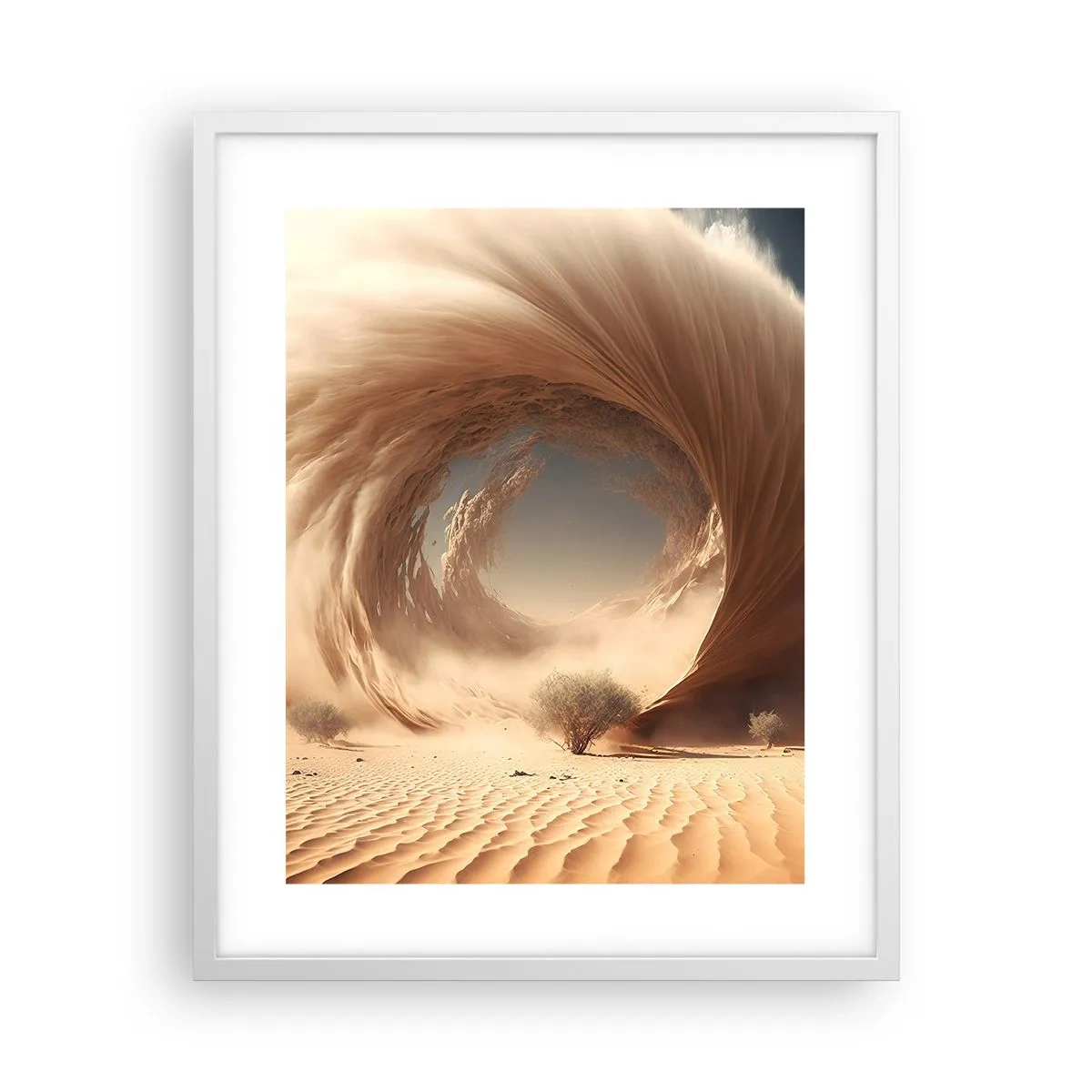 Póster en marco blanco - Portal abierto - 40x50 cm