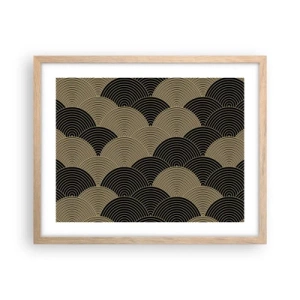 Póster en marco roble claro - Multiplicación de la unidad - 50x40 cm