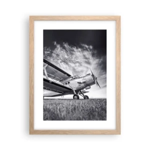 Póster en marco roble claro - El vagamundo alado - 30x40 cm