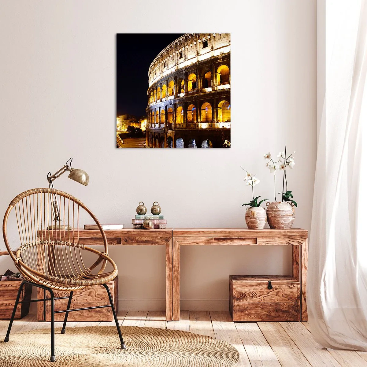 Cuadro sobre lienzo - Impresión de Imagen - Los juegos están a punto de comenzar - 70x70 cm