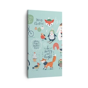 Cuadro sobre lienzo - Impresión de Imagen - ¡Que siempre sea Navidad! - 45x80 cm