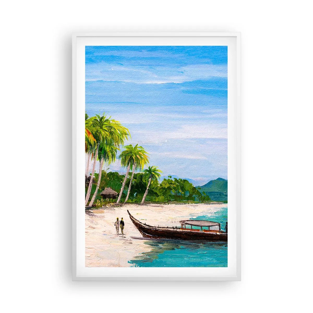 Póster en marco blanco - Un sueño exótico - 61x91 cm