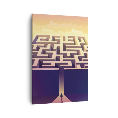 Cuadro sobre lienzo - Impresión de Imagen - Momento de tomar decisiones - 70x100 cm