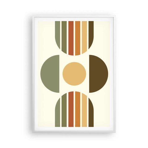 Póster en marco blanco - Los tonos de la tierra - 70x100 cm